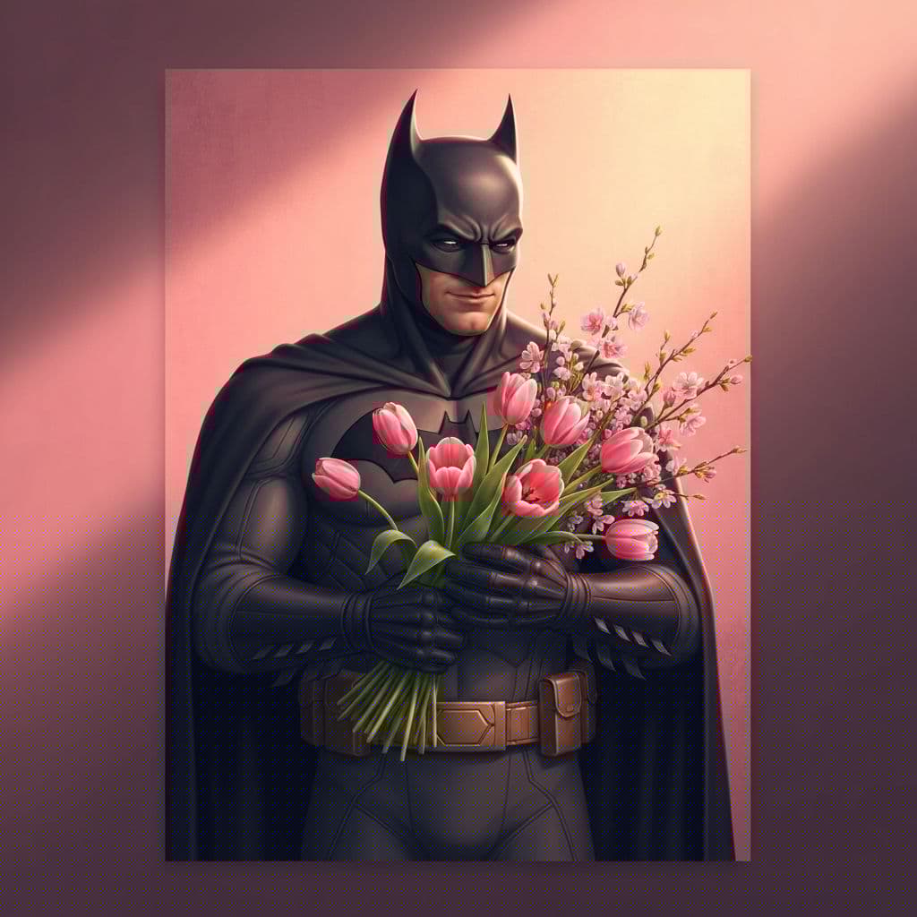 Бэтмен поздравляет маму с 8 Марта