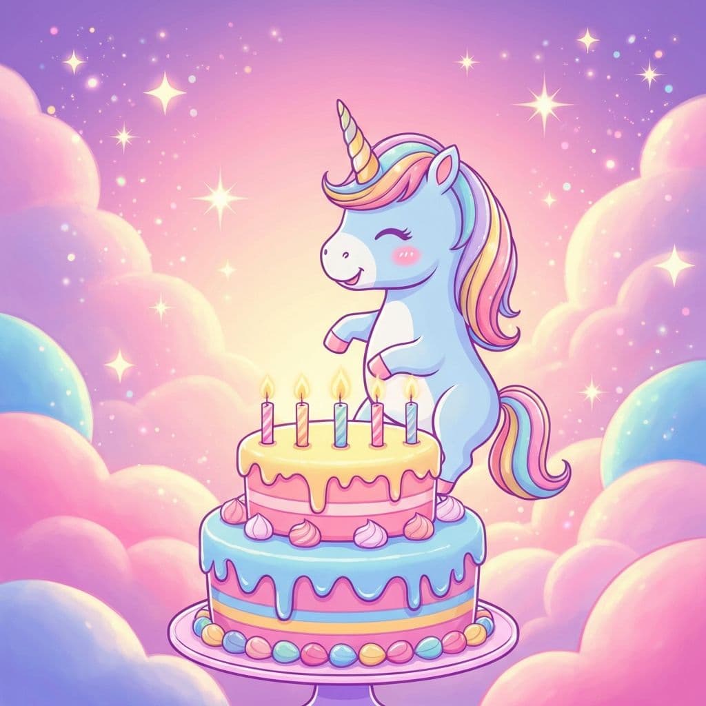 Единорог поздравляет Соню с Днём рождения